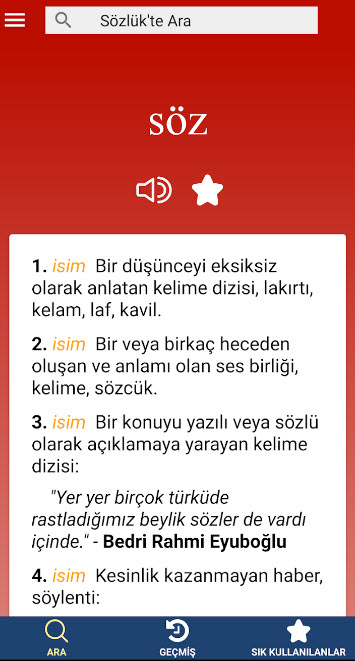 Android Için Internetsiz Tdk Türkçe Sözlük Programı İndir