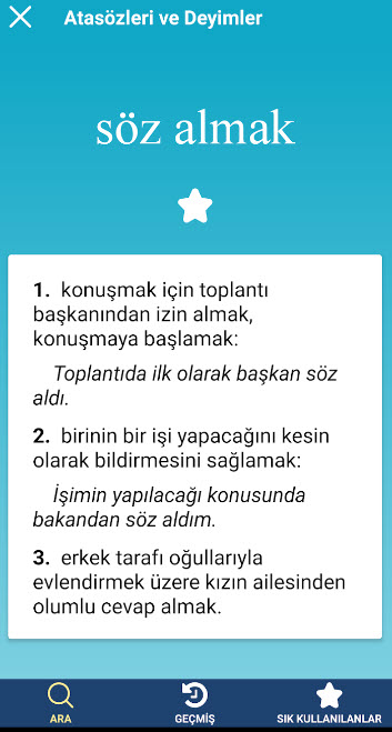 Android Için Internetsiz Tdk Türkçe Sözlük Programı 
